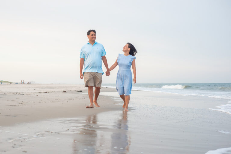 couple Walk on the beach SIC NJ