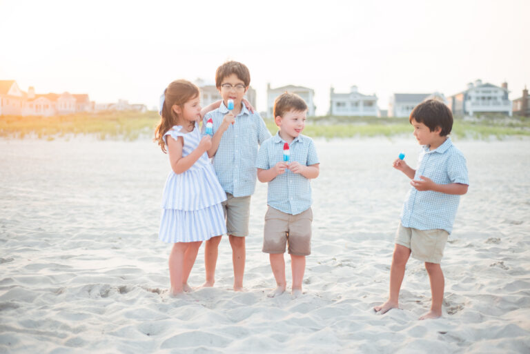 Family Photo on the Beach OC NJ