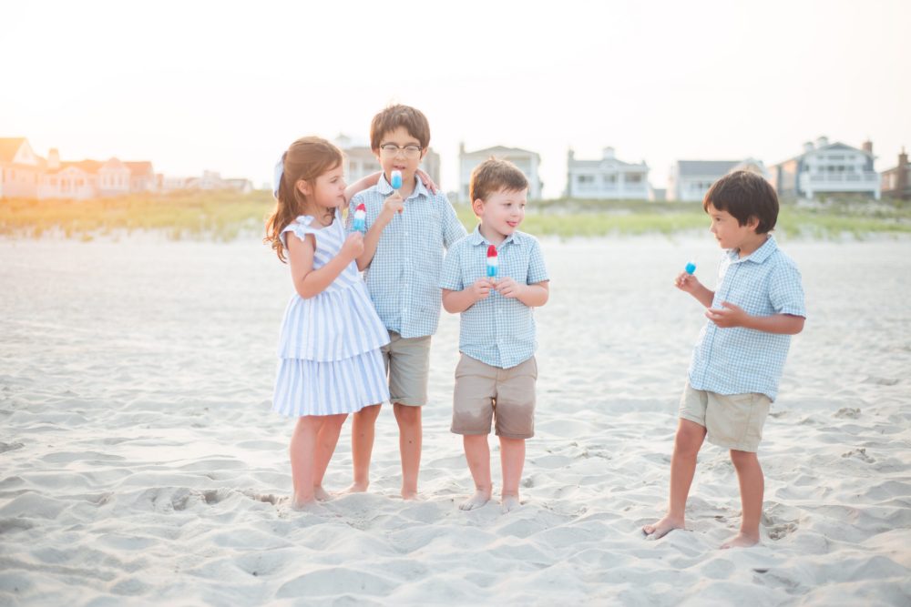 Family Photo on the Beach OC NJ